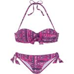 Pinke Neckholder-Bikinis mit Bügel für Damen Größe XXL 
