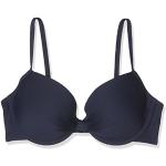 Reduzierte Marineblaue s.Oliver Bikini-Tops aus Microfaser in 75D gepolstert für Damen Größe S 