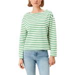 Reduzierte Grüne Langärmelige s.Oliver T-Shirts für Damen Größe M 