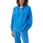 Blaue s.Oliver Zip Hoodies & Sweatjacken mit Reißverschluss aus Baumwolle für Damen Größe S 