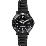 s.Oliver Damen Time Unisex Quarz Uhr mit Silikon Armband, Größe XS für Kinder- bzw, schwarz
