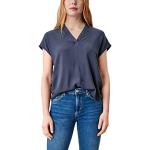 Reduzierte Marineblaue s.Oliver T-Shirts aus Rindsleder für Damen Größe M 