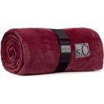 Reduzierte Bordeauxrote Decken aus Polyester 150x200 