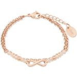 Aprikose s.Oliver Infinity Armbänder & Unendlich Armbänder aus Stahl für Damen 1-teilig 