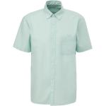 Blaue Kurzärmelige s.Oliver Kentkragen Hemden mit Kent-Kragen aus Baumwolle für Herren Größe XL 