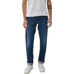 Blaue s.Oliver 5-Pocket Jeans mit Reißverschluss aus Denim für Herren Größe S Weite 33 