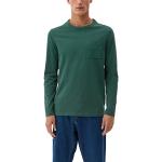 Grüne Langärmelige s.Oliver Shirts mit Tasche aus Jersey für Herren Größe L 