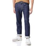 Blaue s.Oliver Straight Leg Jeans mit Reißverschluss aus Baumwolle für Herren Größe S Weite 31 