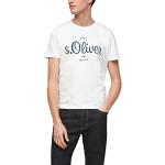 Reduzierte Weiße s.Oliver Rundhals-Ausschnitt T-Shirts für Herren Größe XL 