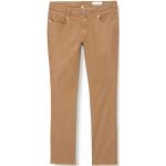 Braune s.Oliver Stretch-Jeans mit Reißverschluss aus Denim für Damen Größe XS Weite 42 