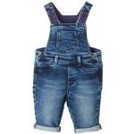 Reduzierte Blaue s.Oliver Jeans-Latzhosen für Kinder mit Knopf aus Baumwolle maschinenwaschbar für Jungen Größe 86 