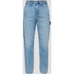 Blaue Loose Fit s.Oliver Straight Leg Jeans aus Denim für Herren Größe S Weite 34, Länge 32 