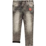 Graue s.Oliver 5-Pocket Jeans für Kinder mit Reißverschluss für Mädchen Größe 140 