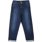 Blaue s.Oliver Slim Jeans für Kinder mit Reißverschluss aus Denim für Jungen Größe 134 
