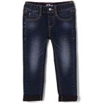 Reduzierte Blaue s.Oliver Slim Jeans für Kinder mit Reißverschluss aus Denim für Jungen Größe 110 