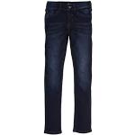 Reduzierte Blaue s.Oliver Slim Jeans für Kinder mit Knopf aus Denim für Jungen Größe 152 