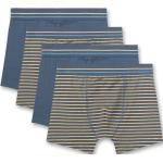 Blaue Unifarbene Boxershorts für Kinder aus Baumwollmischung trocknergeeignet für Jungen Größe 152 4-teilig 