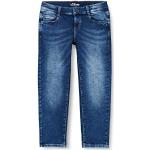 Reduzierte Blaue s.Oliver Slim Jeans für Kinder mit Reißverschluss aus Baumwolle für Jungen Größe 134 
