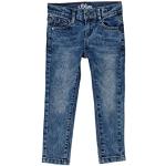 Reduzierte Blaue s.Oliver Slim Jeans für Kinder mit Knopf aus Denim für Jungen Größe 170 