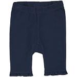 Blaue s.Oliver Junior Girls Capri-Leggings für Kinder mit Rüschen aus Jersey für Babys Größe 62 