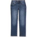 Blaue s.Oliver Junior Straight Leg Jeans für Kinder mit Reißverschluss aus Baumwolle für Jungen Größe 134 