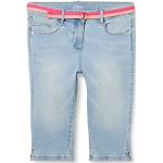Blaue s.Oliver Junior Girls Capri-Jeans für Kinder mit Reißverschluss aus Baumwollmischung für Mädchen Größe 146 