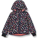 Dunkelblaue s.Oliver Junior Stehkragen Kinderkapuzenjacken mit Reißverschluss aus Fleece für Mädchen Größe 134 für den für den Winter 