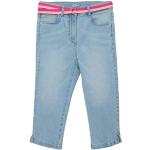 Blaue s.Oliver Junior Girls Capri-Jeans für Kinder mit Reißverschluss aus Baumwollmischung für Mädchen Größe 158 