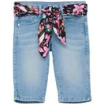 Blaue s.Oliver Junior Capri-Jeans für Kinder mit Reißverschluss aus Baumwollmischung für Jungen Größe 98 