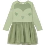 Reduzierte Grüne Langärmelige s.Oliver Kinderkleider aus Mesh für Mädchen Größe 122 