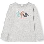 Reduzierte Graue Langärmelige s.Oliver Pailletten Shirts für Kinder mit Pailletten aus Viskose für Mädchen Größe 134 