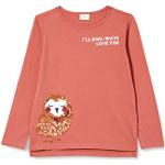 Rote Langärmelige s.Oliver Junior Pailletten Shirts für Kinder mit Pailletten aus Jersey für Mädchen Größe 122 