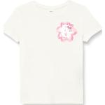 Weiße s.Oliver Junior Pailletten Shirts für Kinder mit Pailletten aus Jersey für Mädchen Größe 134 