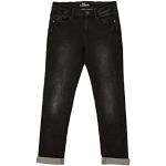 Reduzierte s.Oliver Junior Slim Jeans für Kinder mit Knopf aus Denim für Jungen Größe 146 