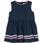 Marineblaue Ärmellose s.Oliver Kinderspitzenkleider mit Reißverschluss aus Baumwolle Größe 62 