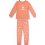 Reduzierte Orange Motiv s.Oliver Lange Kinderschlafanzüge aus Jersey trocknergeeignet für Mädchen Größe 116 2-teilig 