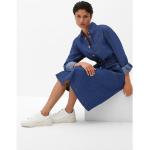 Blaue s.Oliver Maxi Sommerkleider aus Baumwolle für Damen Größe XS 