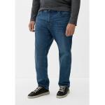 s.Oliver Men Big Sizes Stoffhose »Relaxed: Jeans mit Waschung« Label-Patch, Waschung, blau
