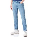 Reduzierte Blaue s.Oliver Straight Leg Jeans mit Reißverschluss aus Baumwolle für Herren Größe S Weite 34 