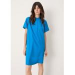 Reduzierte Royalblaue Kurzärmelige s.Oliver Mini Stehkragen Minikleider & kurze Kleider für Damen Größe XS 