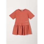Reduzierte Rote s.Oliver Mini Kinderkleider mit Ärmeln aus Jersey trocknergeeignet für Mädchen Größe 134 