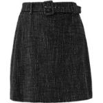 Schwarze s.Oliver Mini Tweedröcke aus Tweed für Damen Größe XS 