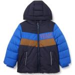 Reduzierte Blaue s.Oliver Kinderkapuzenjacken mit Reißverschluss aus Fleece für Jungen Größe 104 für den für den Winter 