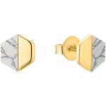 Silberne s.Oliver Diamant Ohrringe aus Silber für Damen 4-teilig 