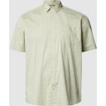 Hellgrüne Kurzärmelige s.Oliver Kentkragen Hemden mit Kent-Kragen aus Baumwolle für Herren Größe 4 XL 