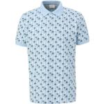 Hellblaue Kurzärmelige s.Oliver Nachhaltige Kurzarm-Poloshirts aus Baumwolle für Herren Größe S 