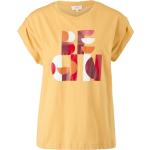 Gelbe s.Oliver Nachhaltige T-Shirts für Damen Größe S 