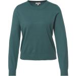 Grüne Unifarbene s.Oliver Rundhals-Ausschnitt Rundhals-Pullover für Damen Größe M 