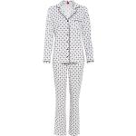 Weiße s.Oliver Damenschlafanzüge & Damenpyjamas mit Knopf Größe XS 