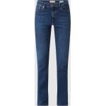 Reduzierte Dunkelblaue s.Oliver RED LABEL Bootcut Jeans mit Reißverschluss aus Baumwollmischung für Damen Größe XS Weite 34, Länge 34 